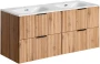 Zestaw mebli łazienkowych ADEL OAK A03 z szafką pod umywalkę 120 cm - 7 elementów