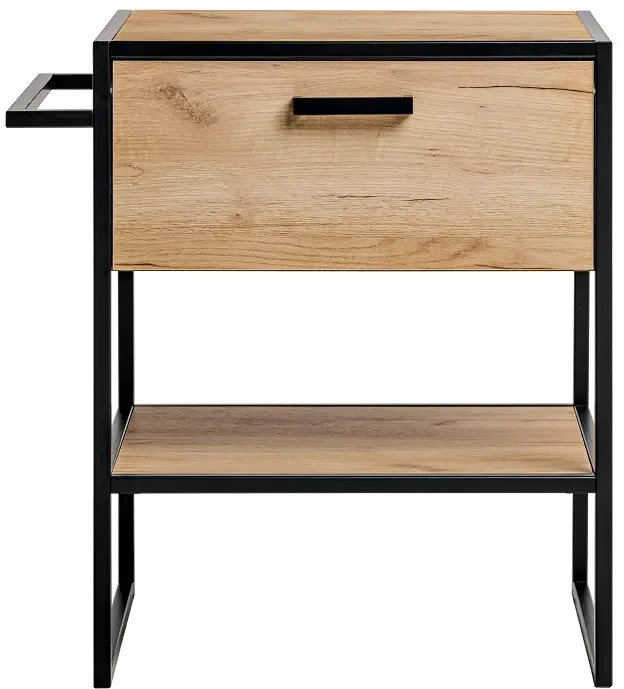 Szafka pod umywalkę 60 cm BROOKLIN dąb craft złoty