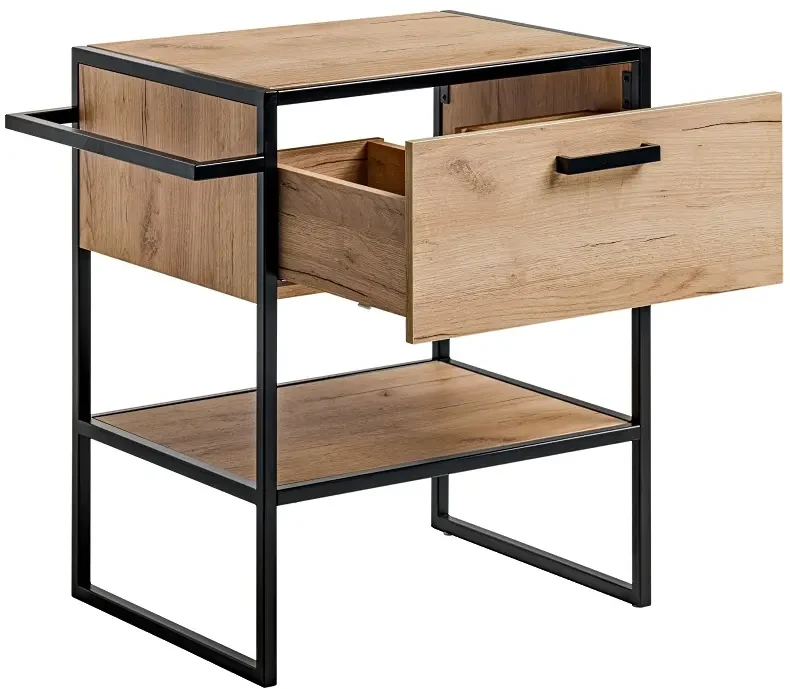 Szafka pod umywalkę 60 cm BROOKLIN dąb craft złoty