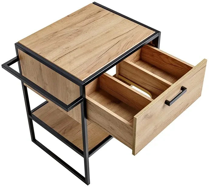 Szafka pod umywalkę 60 cm BROOKLIN dąb craft złoty