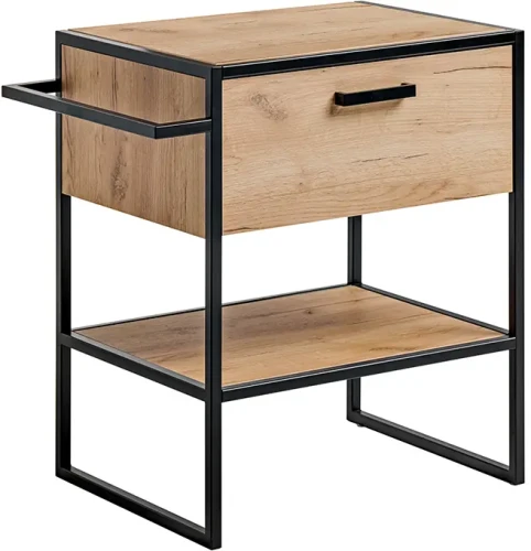 Szafka pod umywalkę 70 cm BROOKLIN dąb craft złoty