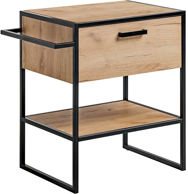 Szafka pod umywalkę 60 cm BROOKLIN dąb craft złoty