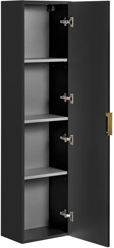 Zestaw mebli łazienkowych ADEL BLACK A01 (słupek wysoki ADEL BLACK 80-01-B-1D)