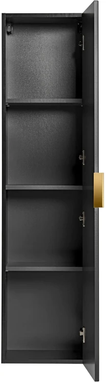 Zestaw mebli łazienkowych ADEL BLACK A01 (słupek wysoki ADEL BLACK 80-01-B-1D)