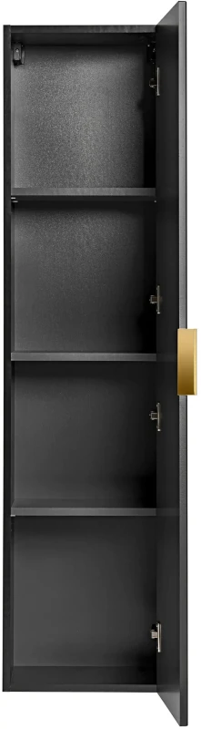 Zestaw mebli łazienkowych ADEL BLACK A02 (słupek wysoki ADEL BLACK 80-01-B-1D)