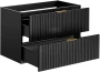Zestaw mebli łazienkowych ADEL BLACK A03 (szafka pod umywalkę ADEL BLACK 82-80-B-2S)