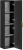 Zestaw mebli łazienkowych ADEL BLACK A03 (słupek wysoki ADEL BLACK 80-01-B-1D)