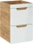 Szafka pod umywalkę 40 cm ARUBA biały połysk / dąb craft złoty