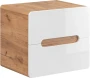 Szafka pod umywalkę 60 cm ARUBA 828 biały połysk / dąb craft złoty