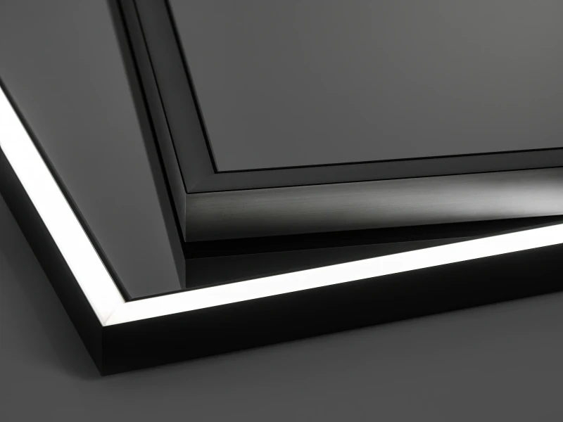 Zestaw mebli łazienkowych ADEL BLACK A05 (lutro LED ALICE 120X65)