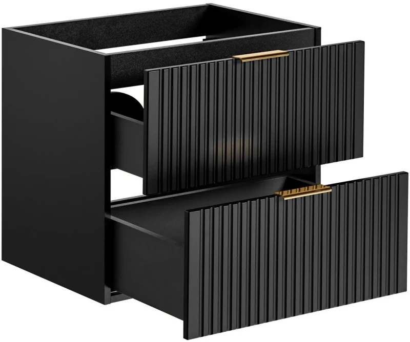 Zestaw mebli łazienkowych ADEL BLACK A05 (szafka pod umywalkę ADEL BLACK 82-60-B-2S)