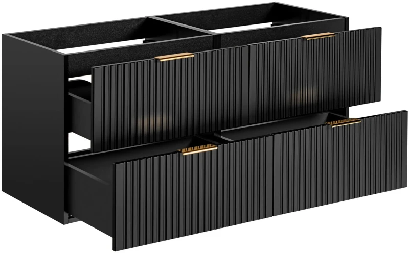 Zestaw mebli łazienkowych ADEL BLACK A05 (2 x szafka pod umywalkę ADEL BLACK 82-60-B-2S)