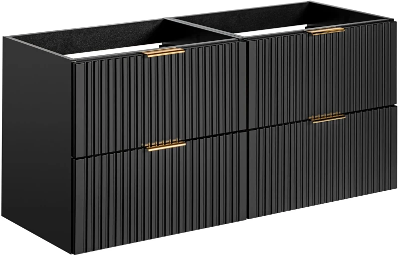 Zestaw mebli łazienkowych ADEL BLACK A05 (2 x szafka pod umywalkę ADEL BLACK 82-60-B-2S)
