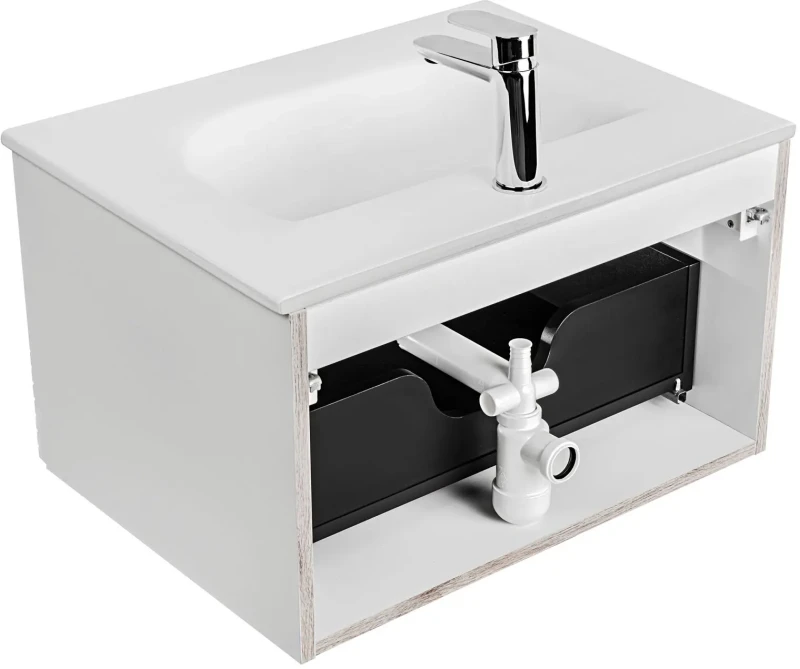 Zestaw mebli łazienkowych ADEL BLACK A05 (syfon PRELOC 400)