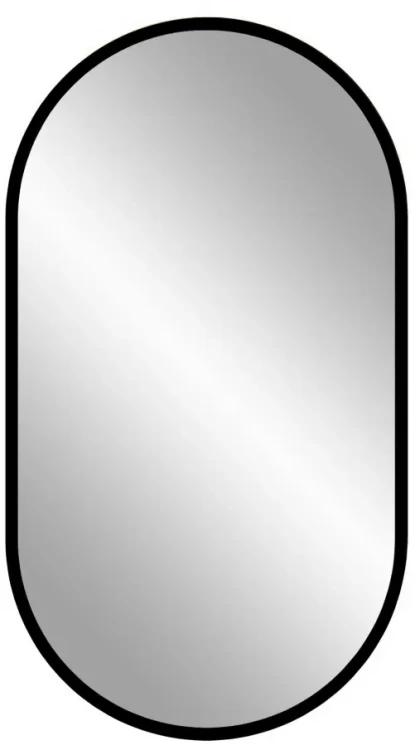 Lustro 90x50 cm APOLLO LED czarne