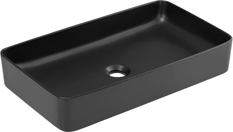 Szafka łazienkowa 100 cm DEVON dąb shetland/grafit z umywalką SLIM (umywalka ceramiczna UM-6275 SLIM 60 BLACK DP)