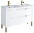 Zestaw mebli łazienkowych FIJI WHITE 120 cm z umywalką Lava - 6 elementów