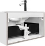 Zestaw mebli łazienkowych FIJI WHITE 120 cm (syfon PRELOC 400)