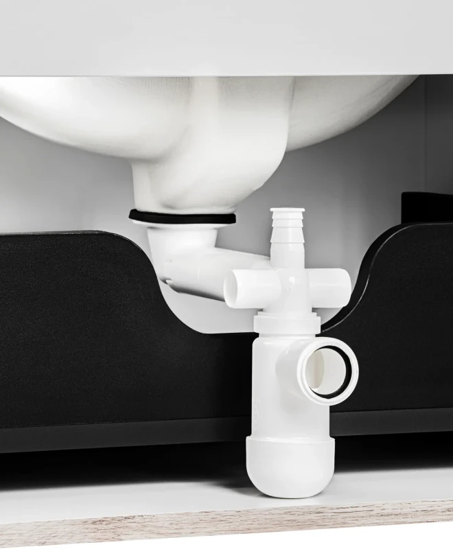 Zestaw mebli łazienkowych FIJI WHITE 120 cm (syfon PRELOC 400)