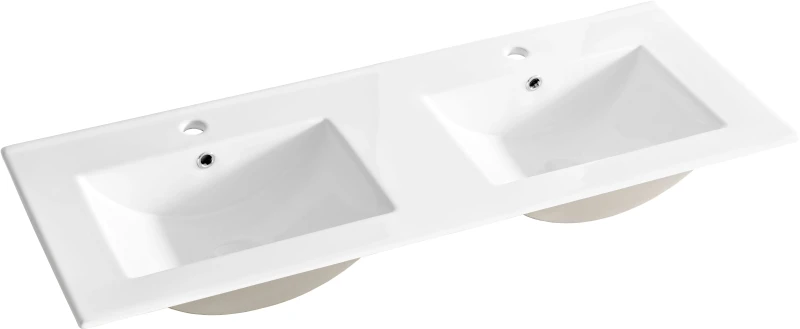 Zestaw mebli łazienkowych FIJI WHITE 120 cm (umywalka ceramiczna UM-8003-LAVA 120D -DP)