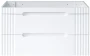 Zestaw mebli łazienkowych FIJI WHITE (szafka pod umywalkę FIJI WHITE 82-120-D-2S)