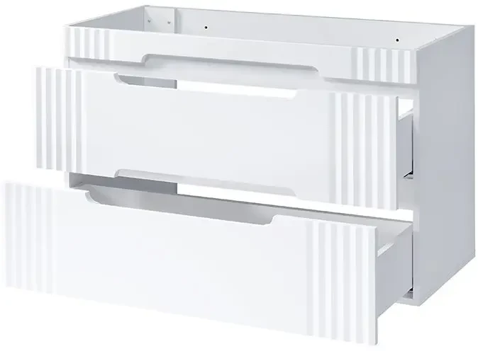 Zestaw mebli łazienkowych FIJI WHITE 100 cm (szafka pod umywalkę FIJI WHITE 82-100-D-2S)