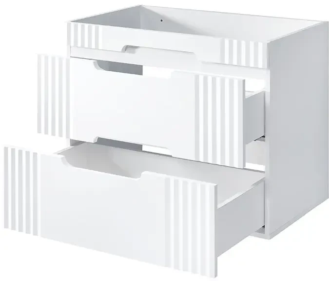 Zestaw mebli łazienkowych FIJI WHITE 80 cm (szafka pod umywalkę FIJI WHITE 82-80-D-2S)
