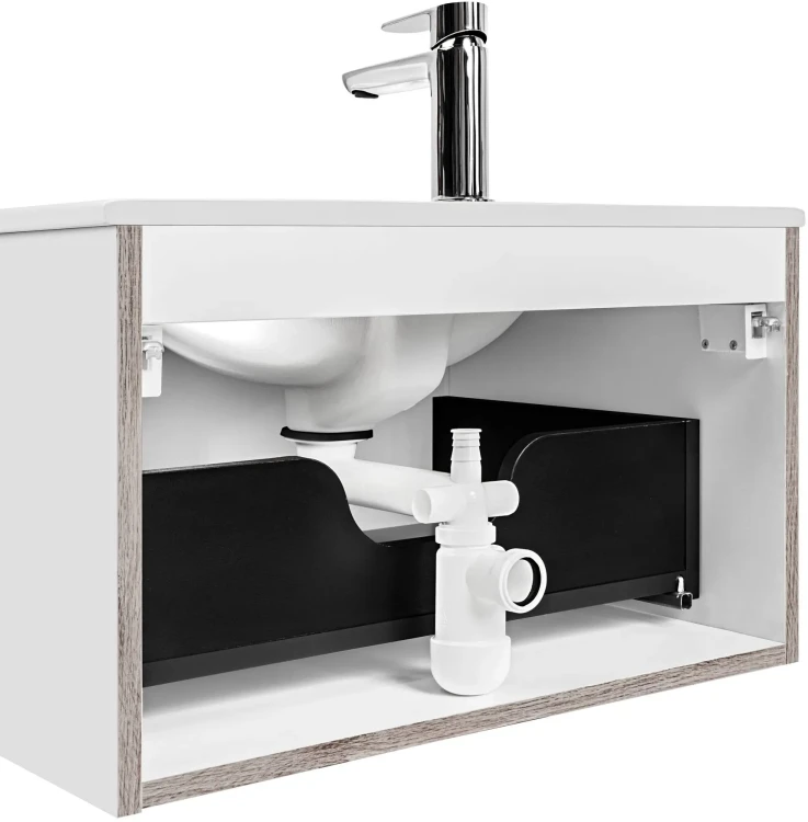 Zestaw mebli łazienkowych FIJI WHITE 80 cm (syfon PRELOC 400)