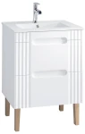 Zestaw mebli łazienkowych FIJI WHITE 60 cm z umywalką Lava - 5 elementów