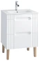 Zestaw mebli łazienkowych FIJI WHITE 60 cm z umywalką Lava - 5 elementów