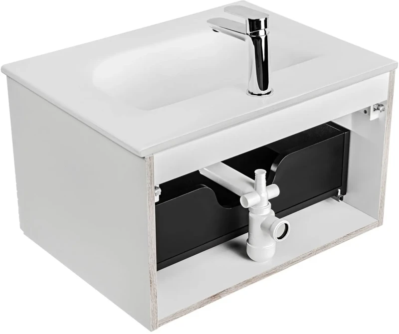 Zestaw mebli łazienkowych FIJI WHITE 60 cm (syfon PRELOC 400)