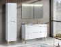 Zestaw mebli łazienkowych FIJI WHITE A03 z szafką pod umywalkę 120 cm