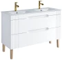 Zestaw mebli łazienkowych FIJI WHITE A03 (szafka pod umywalkę  FIJI WHITE 82-120-D-2S)
