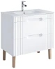 Zestaw mebli łazienkowych FIJI WHITE A05 z szafką pod umywalkę 80 cm