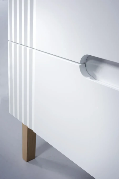Zestaw mebli łazienkowych FIJI WHITE A05 z szafką pod umywalkę 80 cm (detal)