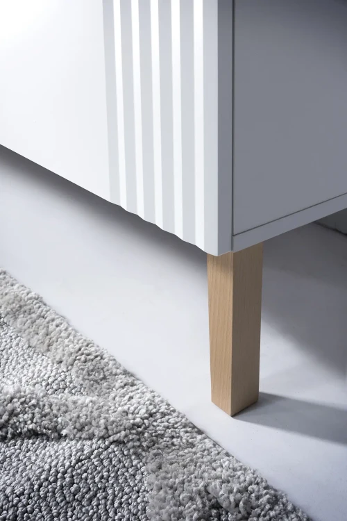 Zestaw mebli łazienkowych FIJI WHITE A05 z szafką pod umywalkę 80 cm (detal)