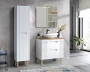 Zestaw mebli łazienkowych FIJI WHITE A06 z szafką pod umywalkę 80 cm