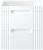 Zestaw mebli łazienkowych FIJI WHITE A07 (szafka pod umywalkę FIJI WHITE 82-60-D-2S)