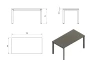 Biurko Pason Manager Desk 150x80 cm Beżowy