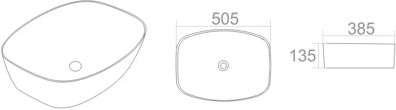 Zestaw mebli łazienkowych SANTA FE BLACK (umywalka ceramiczna nablatowa UN-ANNA-MH1)