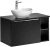 Zestaw mebli łazienkowych SANTA FE BLACK 80 cm