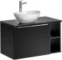 Zestaw mebli łazienkowych SANTA FE BLACK 80 cm