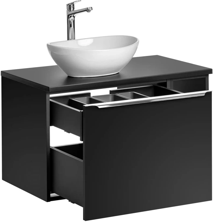 Zestaw mebli łazienkowych SANTA FE BLACK 80 cm