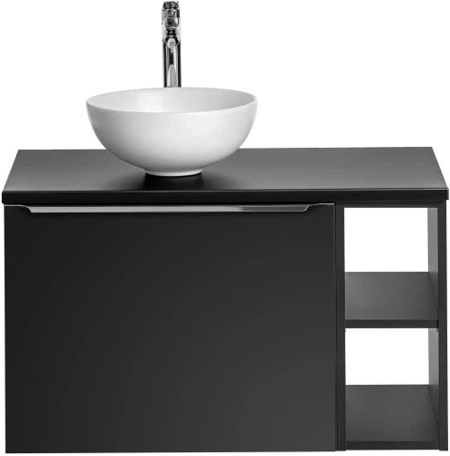 Zestaw mebli łazienkowych SANTA FE BLACK 80 cm z umywalką DOMI
