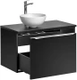 Zestaw mebli łazienkowych SANTA FE BLACK 80 cm z umywalką DOMI