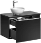 Zestaw mebli łazienkowych SANTA FE BLACK 80 cm z umywalką DOMI