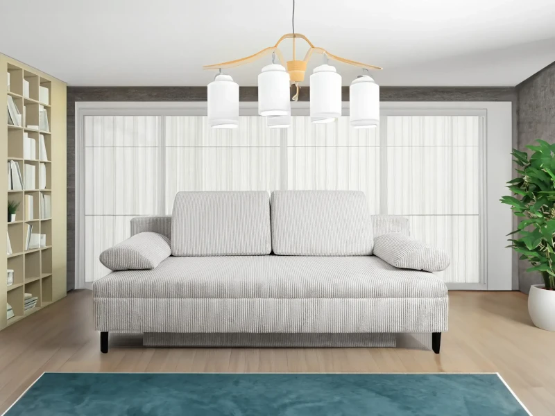 Sofa rozkładana Emma 200 cm z funkcją spania sztruks