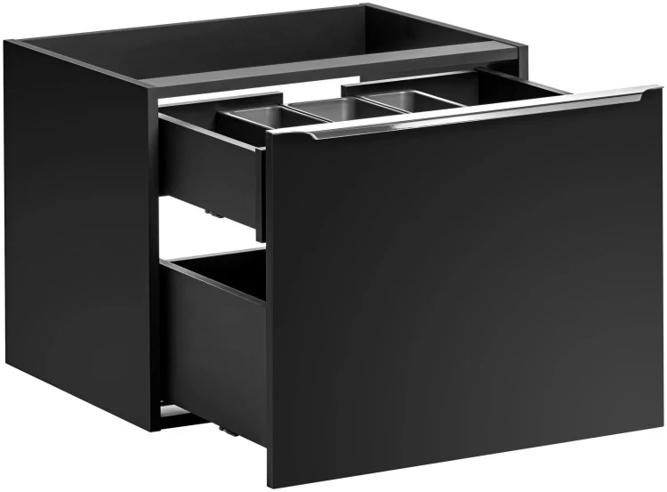 Zestaw mebli łazienkowych SANTA FE BLACK (szafka pod umywalkę SANTA FE BLACK 82-60-B-2S)