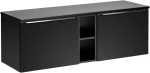Zestaw mebli łazienkowych SANTA FE BLACK z blatem 140 cm - 4 elementy