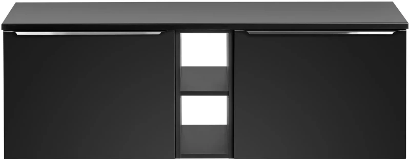 Zestaw mebli łazienkowych SANTA FE BLACK z blatem 140 cm